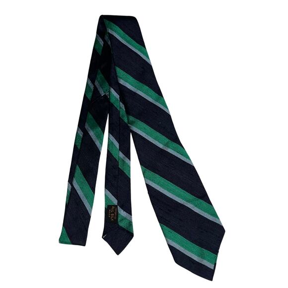 Bold All Silk Imported Striped Tie for Men - Picture 1 of 3